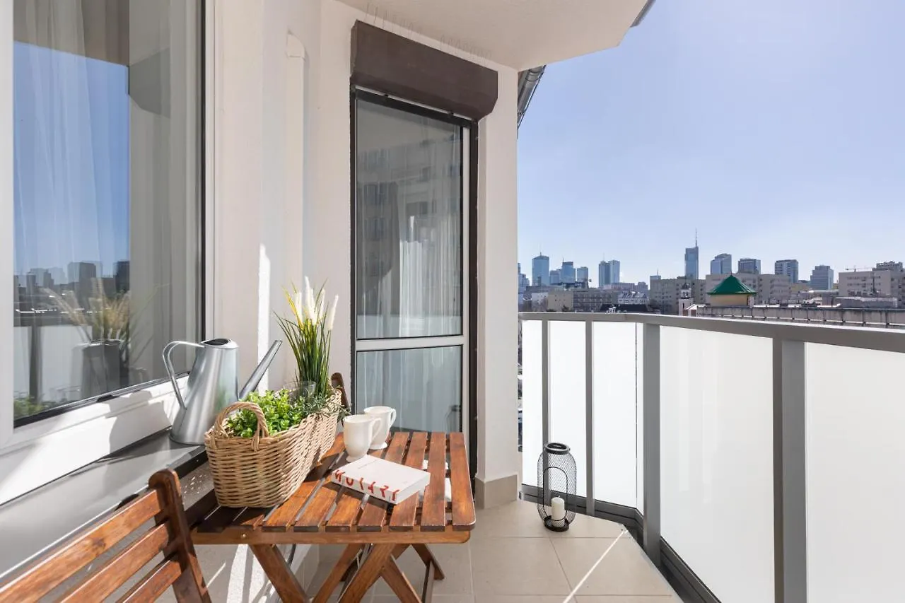 Stylowy Apartament Z Pieknym Widokiem Na Miasto ワルシャワ